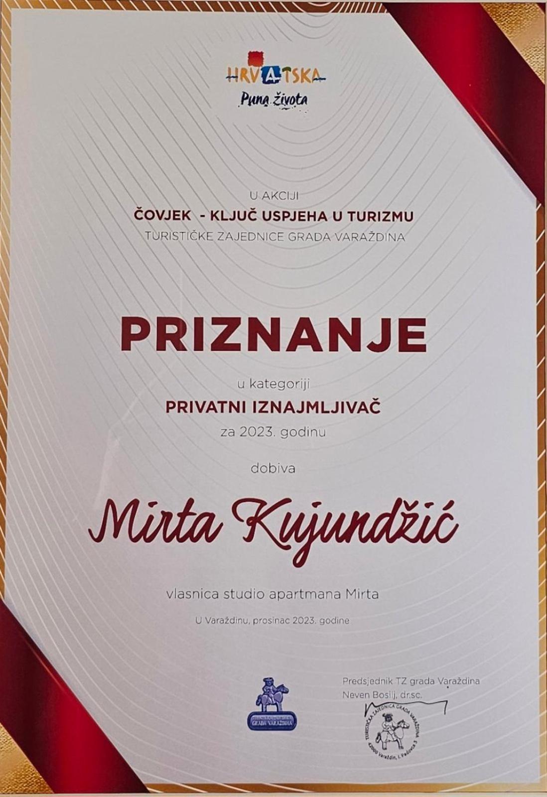 Studio Apartman Mirta I Varazdin Bagian luar foto